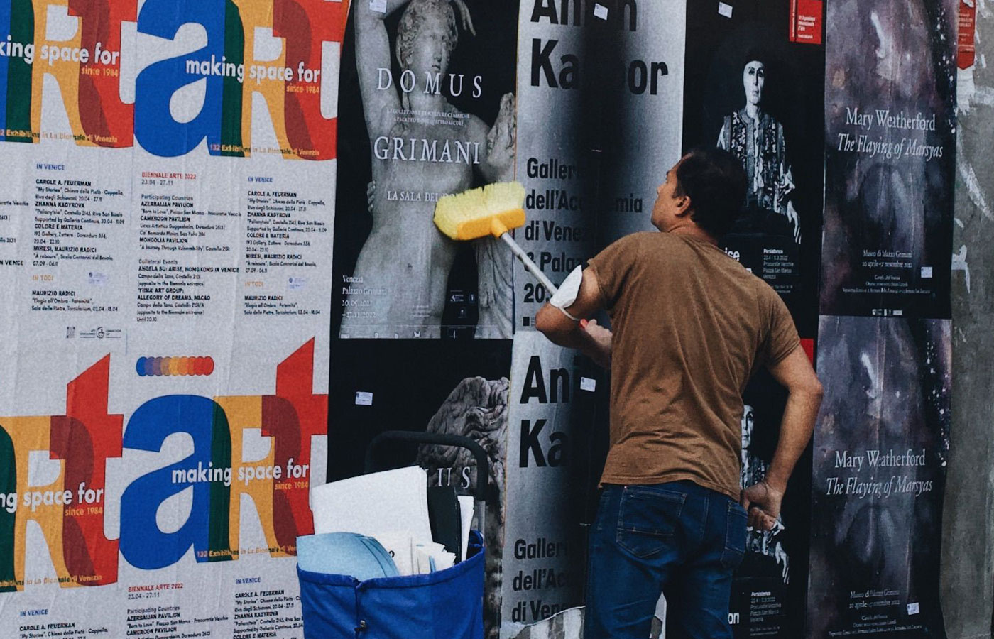 Dedicated wheatpaste poster installation street teams in Vancouver