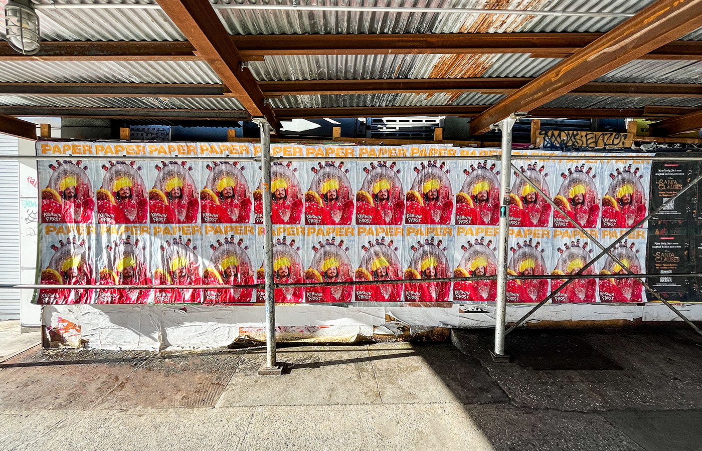 Wheatpasting Vancouver - street poster takeover for Kerwin Frost and PAPER magazine
