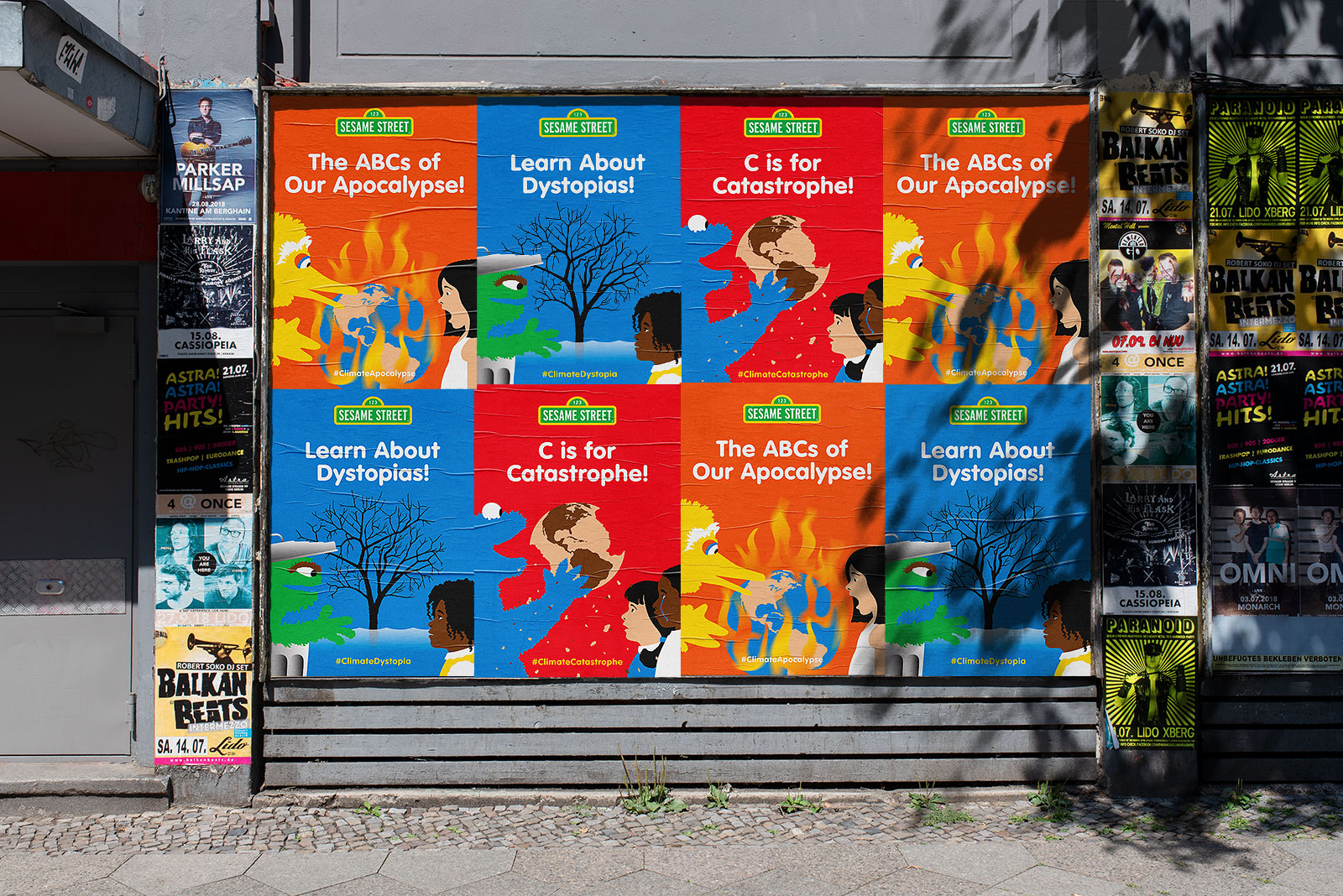 Wheatpasting Vancouver - wild posting campaign installation